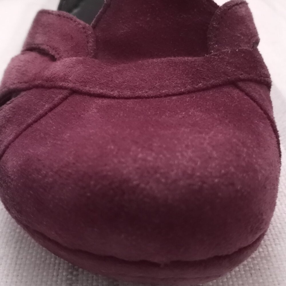 'Born Crown' Burgundy Suede T Bar Platform Size 7.5 EUC - Picture 4 of 15